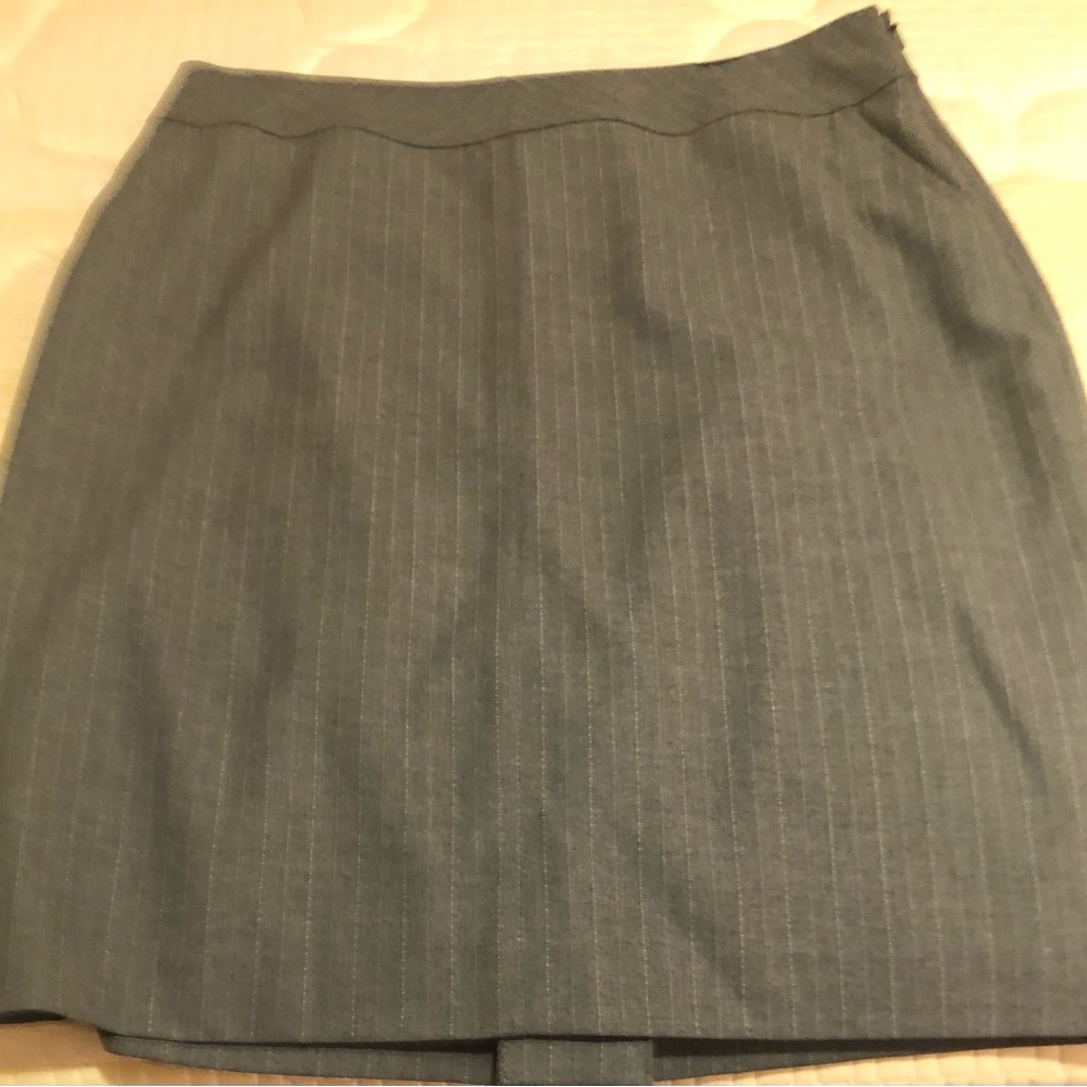 Semantiks Gray Pencil Mini Skirt for Work